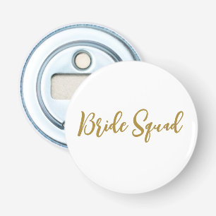 eenvoudige minimale voeg je naam tekst bruidsmeisj button flesopener