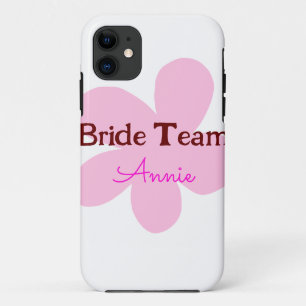eenvoudige minimale voeg je naam tekst bruidsmeisj Case-Mate iPhone case