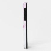 eenvoudige minimale voeg naam monogram roze bruids Case-Mate iPhone case (Achterkant/links)
