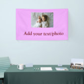 eenvoudige minimale VOEG UW FOTO TEKST KERSTMIS Ba Spandoek (Beurs)