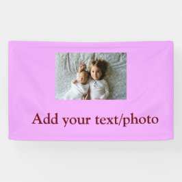 eenvoudige minimale VOEG UW FOTO TEKST KERSTMIS Ba Spandoek