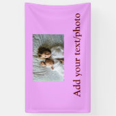 eenvoudige minimale VOEG UW FOTO TEKST KERSTMIS Ba Spandoek (Verticaal)