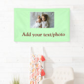 eenvoudige minimale VOEG UW FOTO TEKST KERSTMIS Ba Spandoek (Insitu)