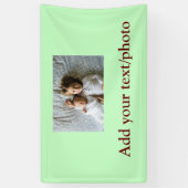 eenvoudige minimale VOEG UW FOTO TEKST KERSTMIS Ba Spandoek (Verticaal)