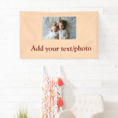 eenvoudige minimale VOEG UW FOTO TEKST KERSTMIS Ba Spandoek (Insitu)