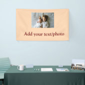 eenvoudige minimale VOEG UW FOTO TEKST KERSTMIS Ba Spandoek (Beurs)