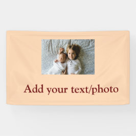 eenvoudige minimale VOEG UW FOTO TEKST KERSTMIS Ba Spandoek