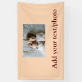 eenvoudige minimale VOEG UW FOTO TEKST KERSTMIS Ba Spandoek (Verticaal)