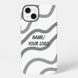 eenvoudige minimale voeg uw logo naam waterverf  H iPhone 13 Hoesje