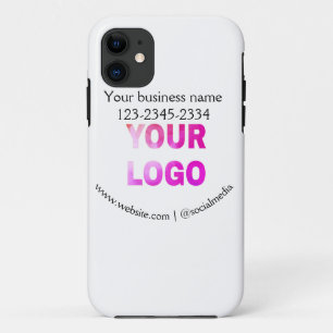 eenvoudige minimale voeg uw logo/ontwerp hier teks Case-Mate iPhone case