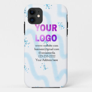 eenvoudige minimale voeg uw logo/ontwerp hier teks Case-Mate iPhone case