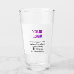 eenvoudige minimale voeg uw logo/ontwerp hier teks glas