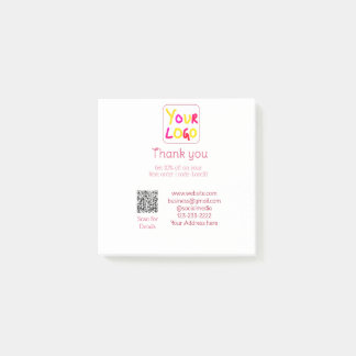 eenvoudige minimale voeg uw logo/ontwerp hier teks post-it® notes