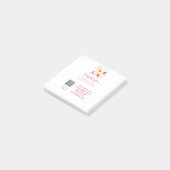 eenvoudige minimale voeg uw logo/ontwerp hier teks post-it® notes (Schuin)