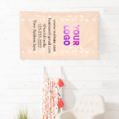 eenvoudige minimale voeg uw logo/ontwerp hier teks spandoek (Insitu)