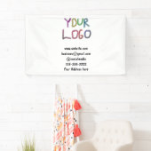 eenvoudige minimale voeg uw logo/ontwerp hier teks spandoek (Insitu)