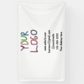 eenvoudige minimale voeg uw logo/ontwerp hier teks spandoek (Verticaal)