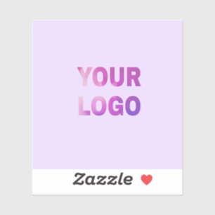 eenvoudige minimale voeg uw logo/ontwerp hier teks sticker