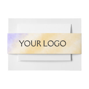 eenvoudige minimale voeg uw logo/ontwerp hier teks uitnodigingen wikkel