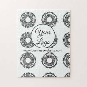 eenvoudige minimale voeg uw logo/ontwerp mandala w legpuzzel