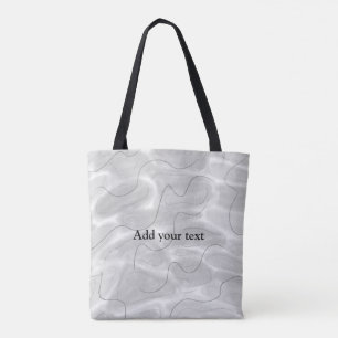 eenvoudige minimale voeg uw naam bruidsmeisje brui tote bag