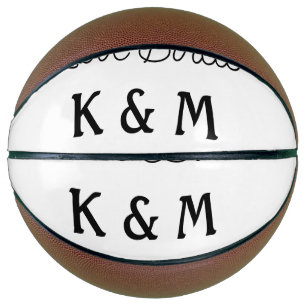 eenvoudige minimale voeg uw naam tekst liefde voge basketbal