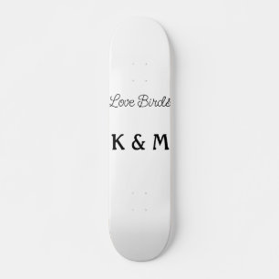 eenvoudige minimale voeg uw naam tekst liefde voge persoonlijk skateboard