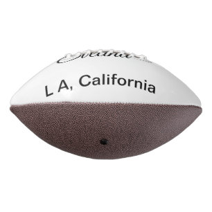Eenvoudige minimale voeg uw naam tekst plaats stad american football