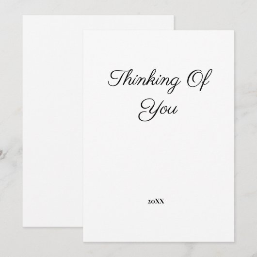 eenvoudige minimale voeg uw tekst toe denk aan jou (Voorkant / Achterkant)