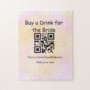 Eenvoudige minimale vrijgezellenfeest drankje voor legpuzzel