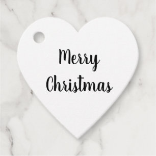 eenvoudige minimale vrolijk kerstfeest Cadeaubonne Bedankjes Labels