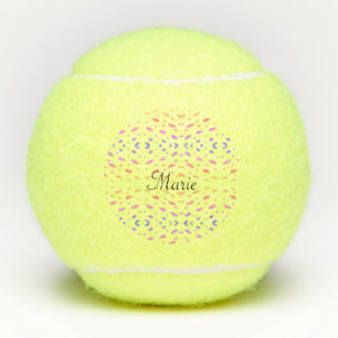 eenvoudige minimale waterverf kleurrijke vormen vo tennisballen