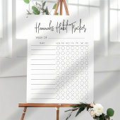 Eenvoudige minimale wekelijkse Habitattracker Notitieblok