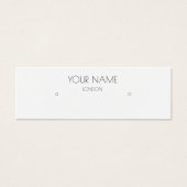 Eenvoudige minimale witte oorbel display kaart (Voorkant)