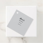 Eenvoudige minimale witte zwarte klassieker Edi Ba Bedankjes Labels (In situ)