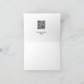 Eenvoudige minimale witte zwarte klassieker Edi Ba Bedankkaart (Binnen)