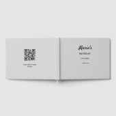 Eenvoudige minimale witte zwarte klassieker Edi Ba Gastenboek (Volledig)