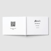 Eenvoudige minimale witte zwarte klassieker Edi Ba Gastenboek (Volledig)