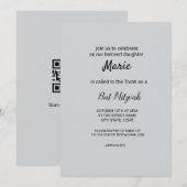 Eenvoudige minimale witte zwarte klassieker Edi Ba Kaart (Voorkant / Achterkant)