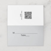 Eenvoudige minimale witte zwarte klassieker Edi Ba Plaatskaartje (Buitenkant ongevouwen)