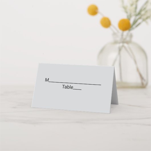 Eenvoudige minimale witte zwarte klassieker Edi Ba Plaatskaartje (Voorkant)