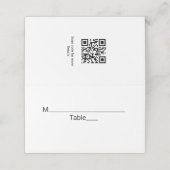 Eenvoudige minimale witte zwarte klassieker Edi Ba Plaatskaartje (Buitenkant ongevouwen)