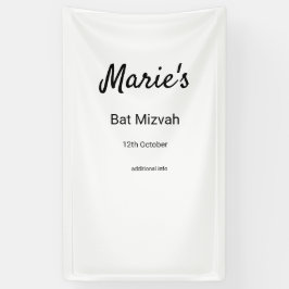 Eenvoudige minimale witte zwarte klassieker Edi Ba Spandoek