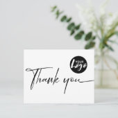 Eenvoudige Minimale Zakelijke Dankjewel Briefkaart (Staand voorkant)