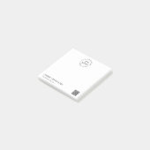 *~* Eenvoudige minimale zakelijke Logo AP8 QR Post-it® Notes (Schuin)