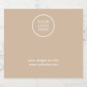 Eenvoudige minimale zakelijke Logo | Ondernemingen Likeurfles Etiket (Enkel label)