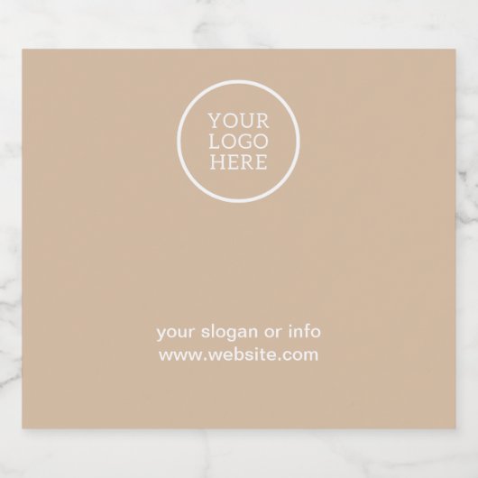 Eenvoudige minimale zakelijke Logo | Ondernemingen Likeurfles Etiket (Enkel label)