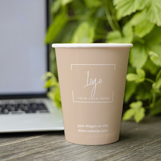 Eenvoudige minimale zakelijke Logo | Ondernemingen Papieren Bekers