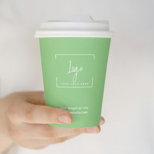 Eenvoudige minimale zakelijke Logo | Ondernemingen Papieren Bekers