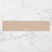 Eenvoudige minimale zakelijke Logo | Ondernemingen Waterfles Etiket (Enkel label)